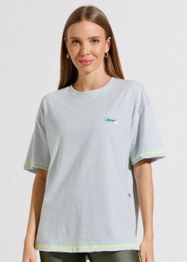 Produto CAMISETA OVERSIZED SUMMER AZUL CLARO