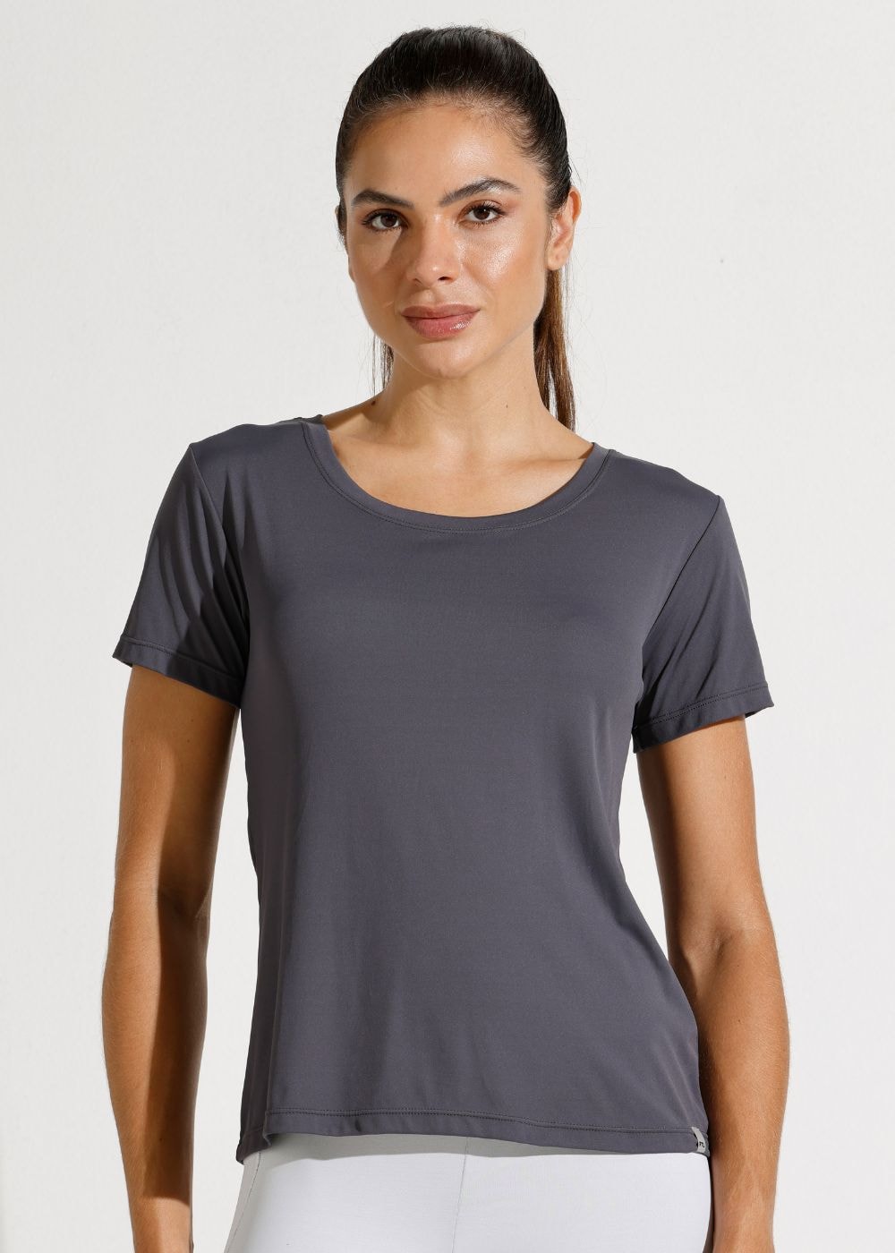 CAMISETA POLIAMIDA SKIN CINZA GRAFITE