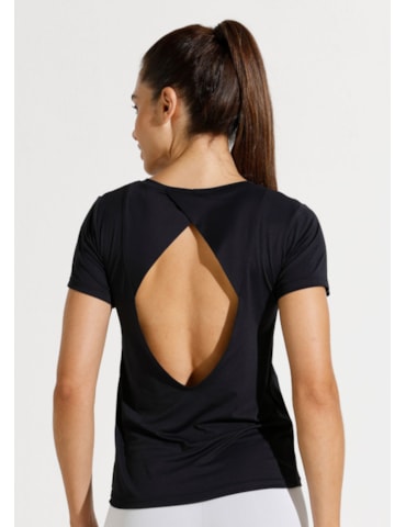 CAMISETA POLIAMIDA SKIN PRETA CAMISETA POLIAMIDA SKIN PRETA