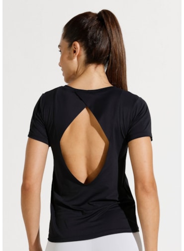 CAMISETA POLIAMIDA SKIN PRETA CAMISETA POLIAMIDA SKIN PRETA