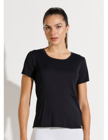 CAMISETA POLIAMIDA SKIN PRETA CAMISETA POLIAMIDA SKIN PRETA