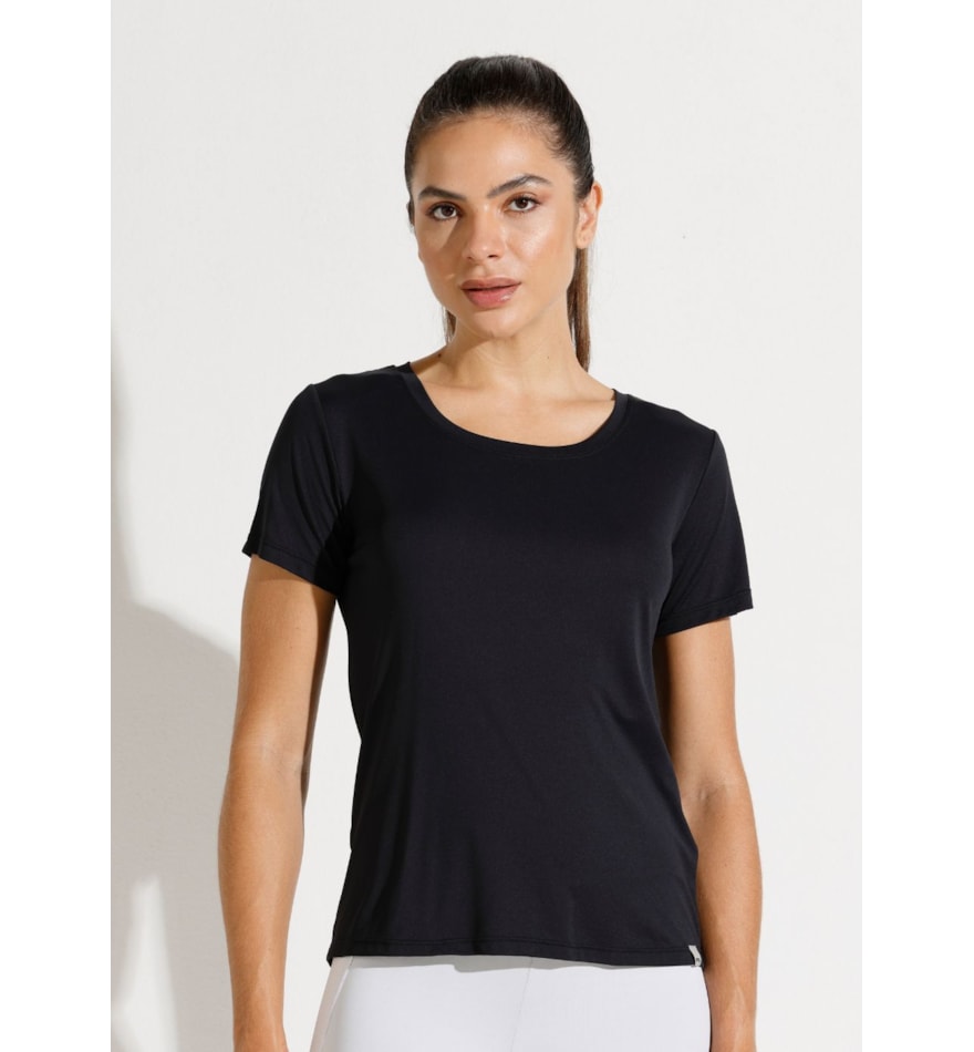 CAMISETA POLIAMIDA SKIN PRETA CAMISETA POLIAMIDA SKIN PRETA