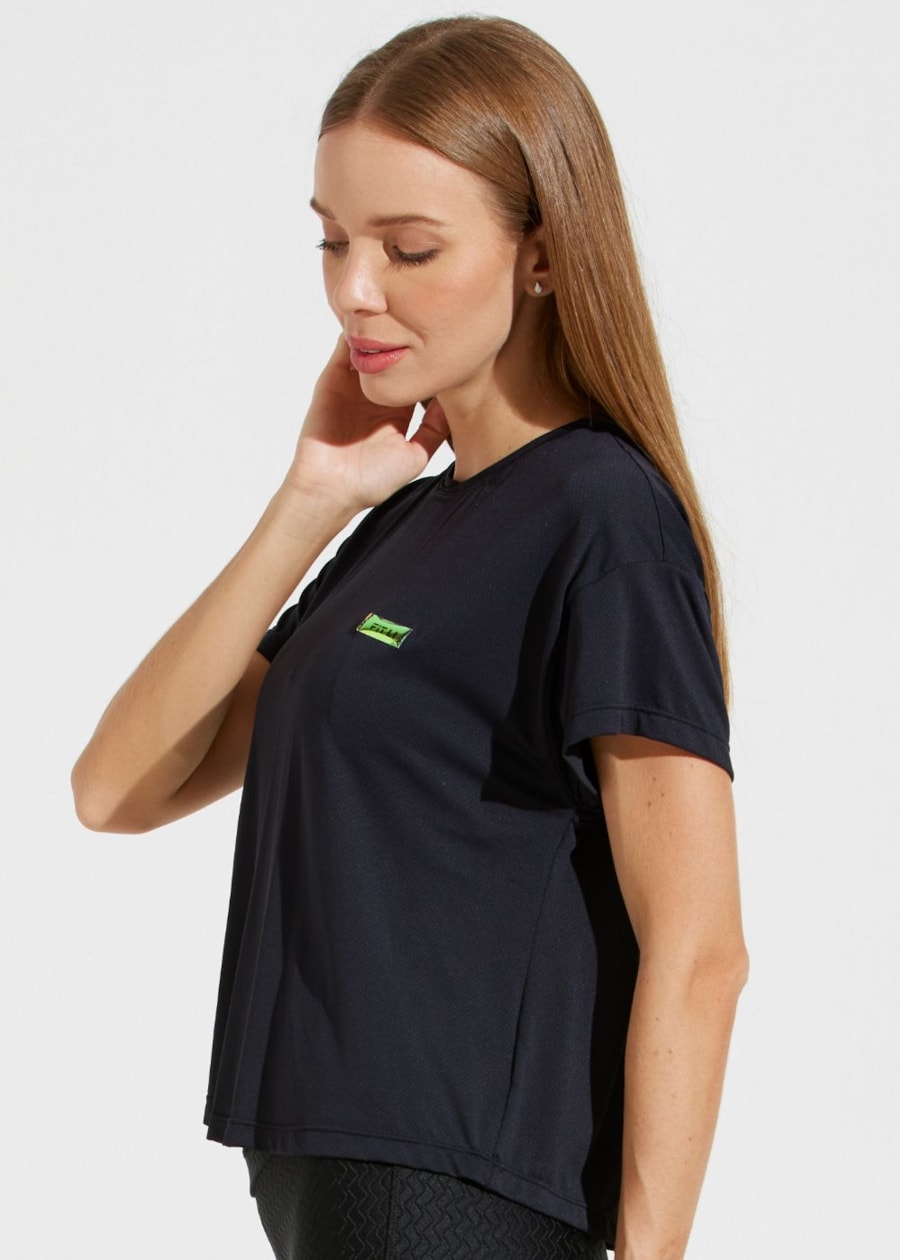 CAMISETA T-SHIRT POLIAMIDA VIVEZ PRETA