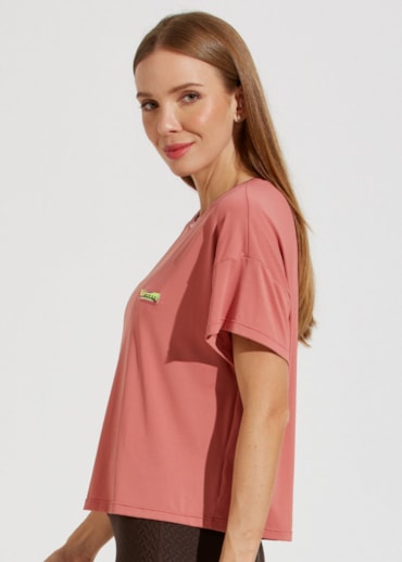 CAMISETA T-SHIRT POLIAMIDA VIVEZ ROSA SALMÃO