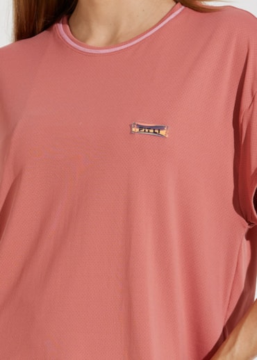 CAMISETA T-SHIRT POLIAMIDA VIVEZ ROSA SALMÃO