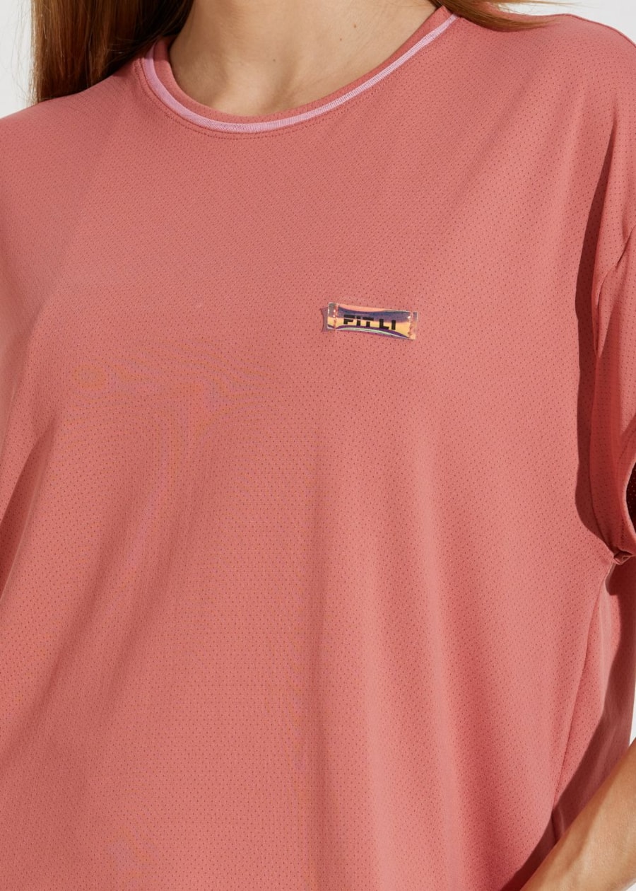 CAMISETA T-SHIRT POLIAMIDA VIVEZ ROSA SALMÃO