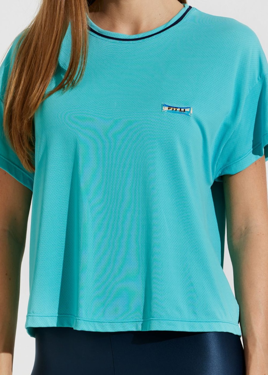 CAMISETA T-SHIRT POLIAMIDA VIVEZ VERDE MAR