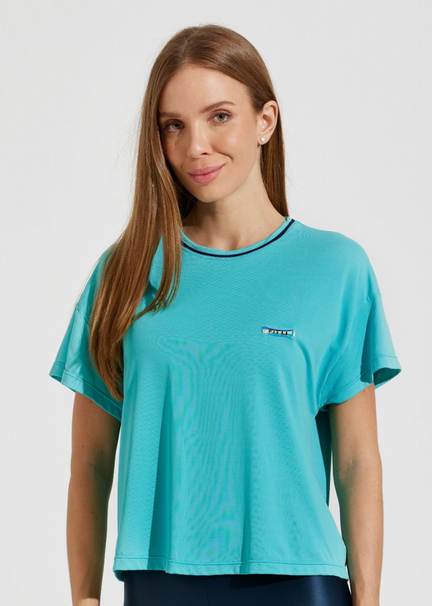 CAMISETA T-SHIRT POLIAMIDA VIVEZ VERDE MAR CAMISETA T-SHIRT POLIAMIDA VIVEZ VERDE MAR