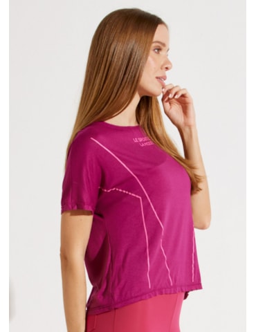 CAMISETA T-SHIRT TENDANCE FUCHSIA