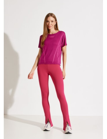 CAMISETA T-SHIRT TENDANCE FUCHSIA