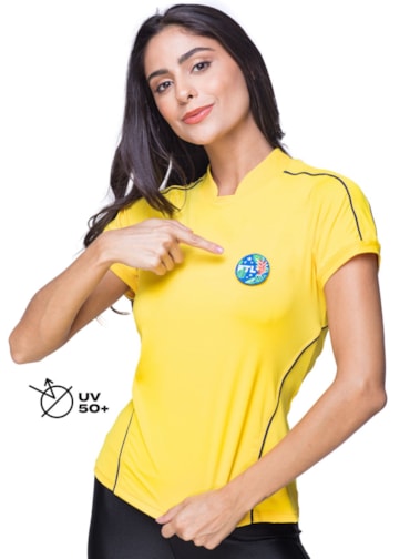 Camiseta Vai Brasil - Amarela
