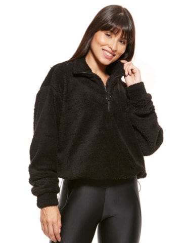 CASACO COZY PRETO