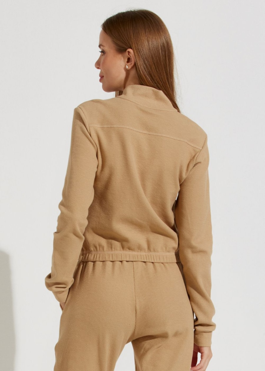 CASACO ESPORTIVO MONTMARTRE COM BOLSOS BEGE