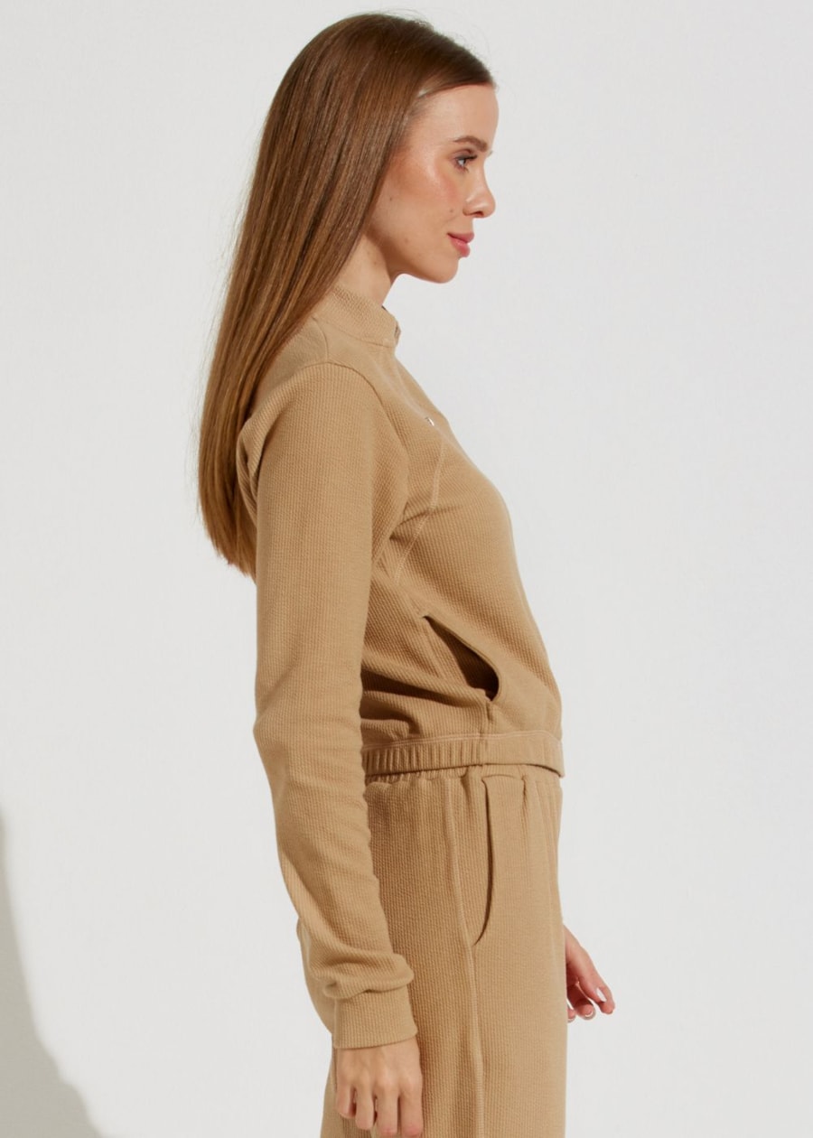 CASACO ESPORTIVO MONTMARTRE COM BOLSOS BEGE