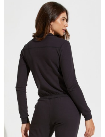 CASACO ESPORTIVO MONTMARTRE COM BOLSOS  PRETO