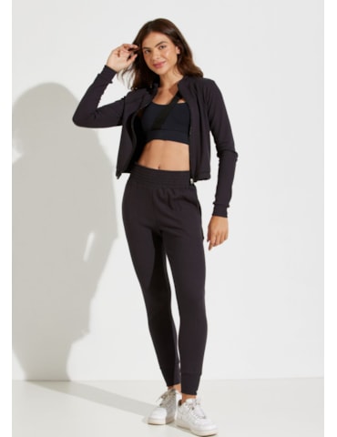 CASACO ESPORTIVO MONTMARTRE COM BOLSOS  PRETO CASACO ESPORTIVO MONTMARTRE COM BOLSOS  PRETO