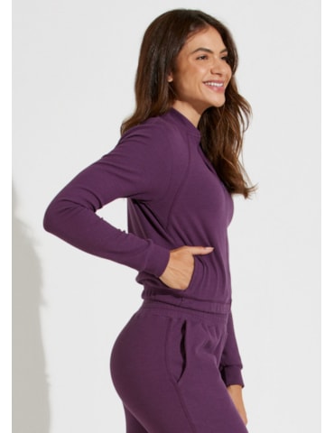 CASACO ESPORTIVO MONTMARTRE COM BOLSOS ROXO CASACO ESPORTIVO MONTMARTRE COM BOLSOS ROXO