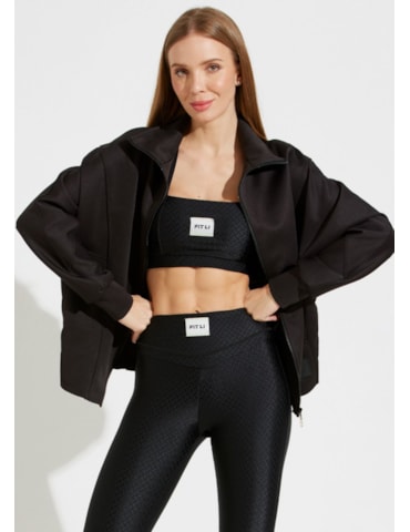 CASACO OVERSIZED NOTRE DAME PRETO