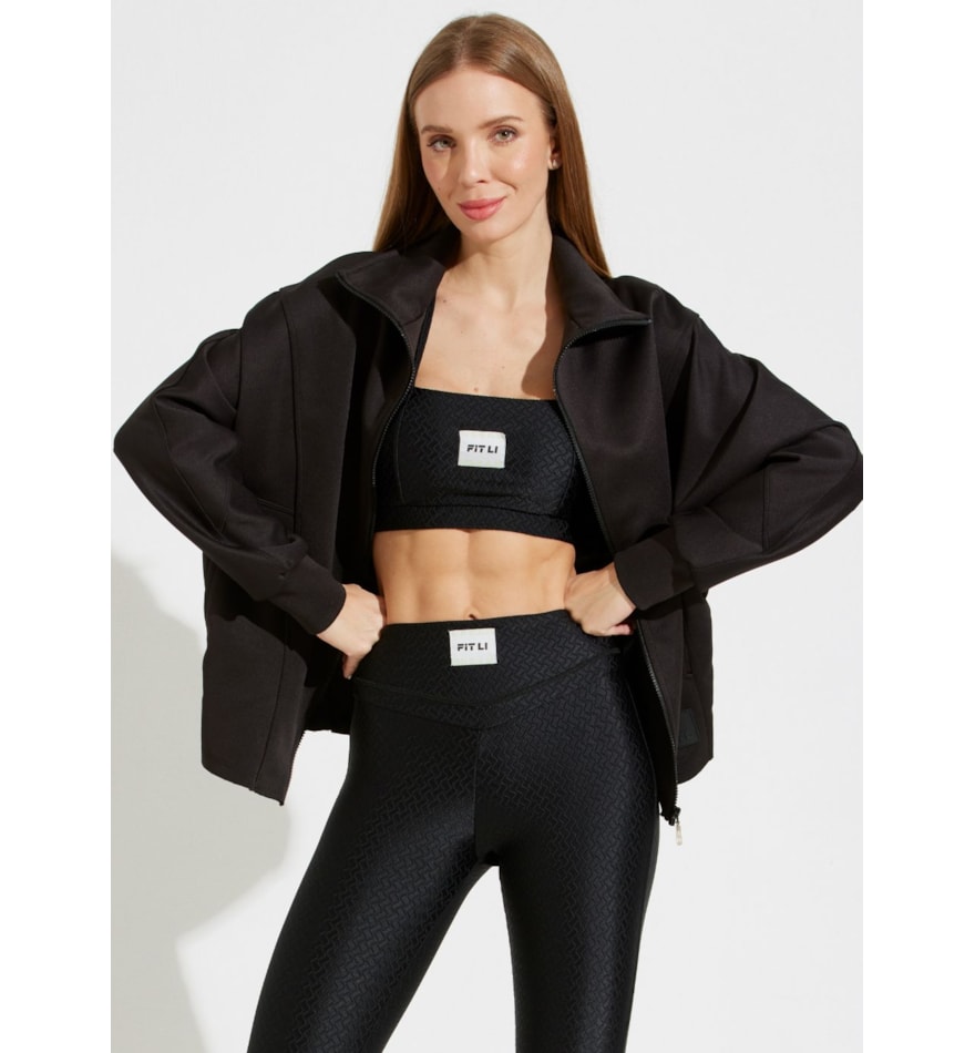 CASACO OVERSIZED NOTRE DAME PRETO CASACO OVERSIZED NOTRE DAME PRETO
