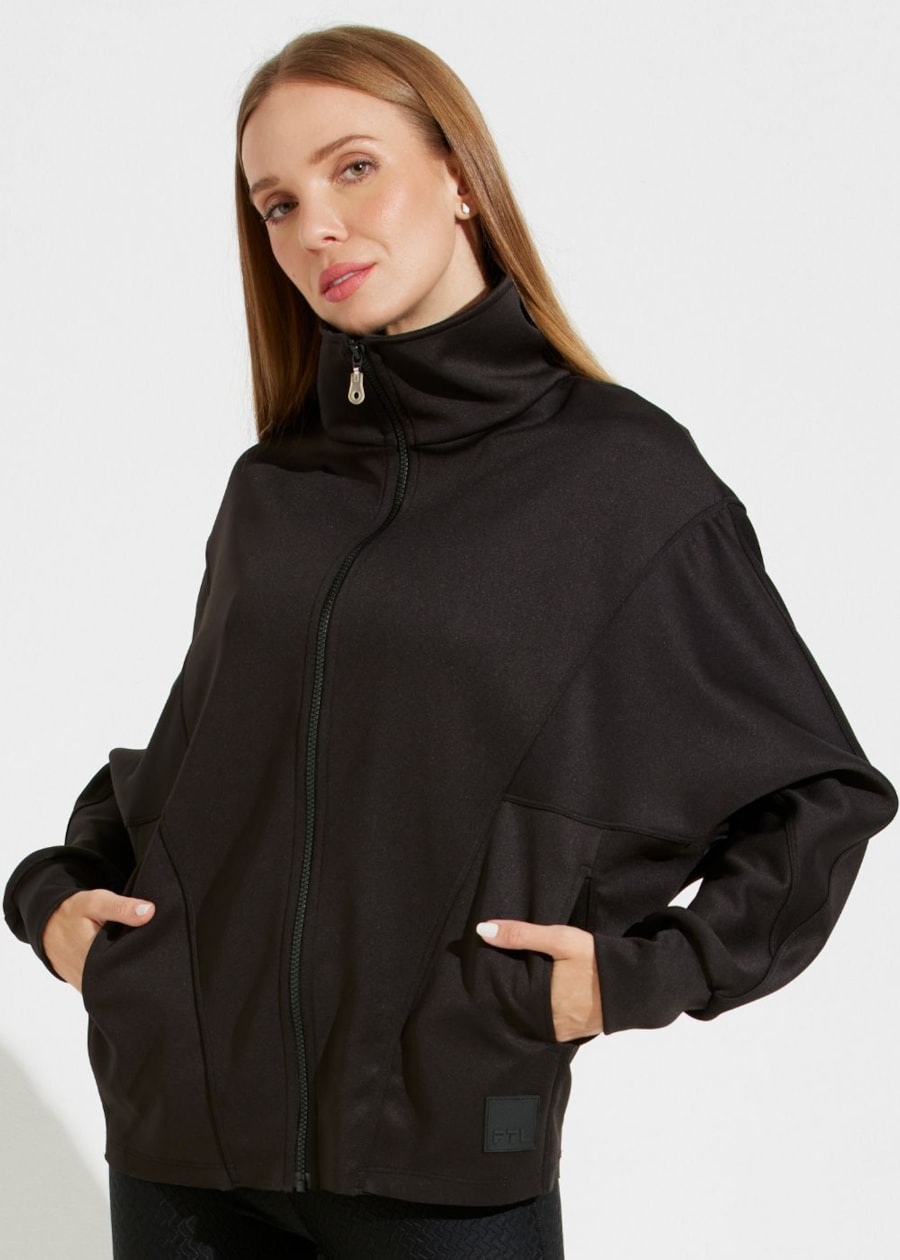 CASACO OVERSIZED NOTRE DAME PRETO