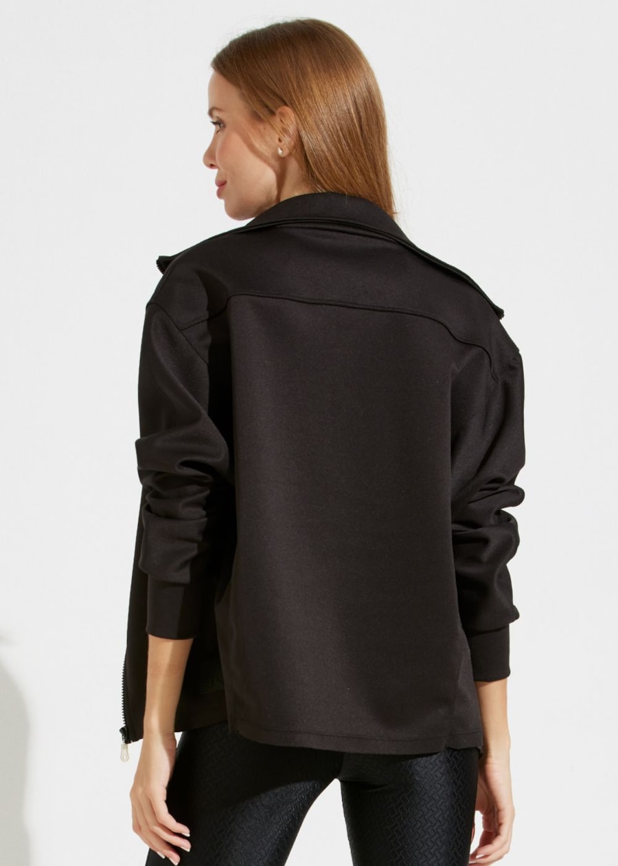 CASACO OVERSIZED NOTRE DAME PRETO