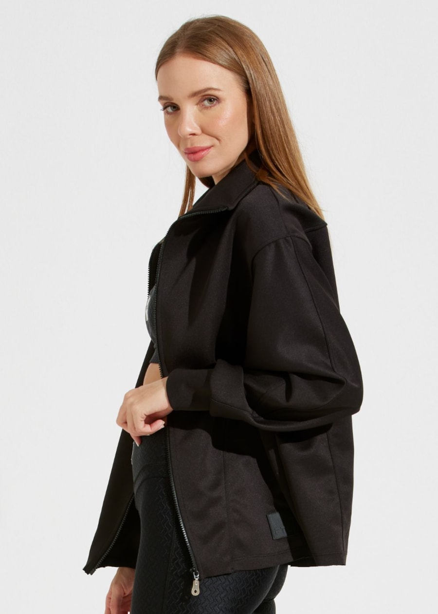 CASACO OVERSIZED NOTRE DAME PRETO