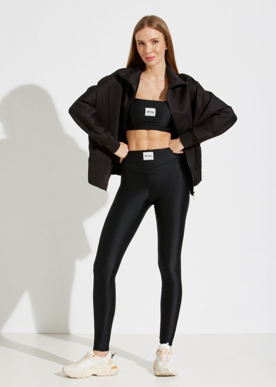 CASACO OVERSIZED NOTRE DAME PRETO