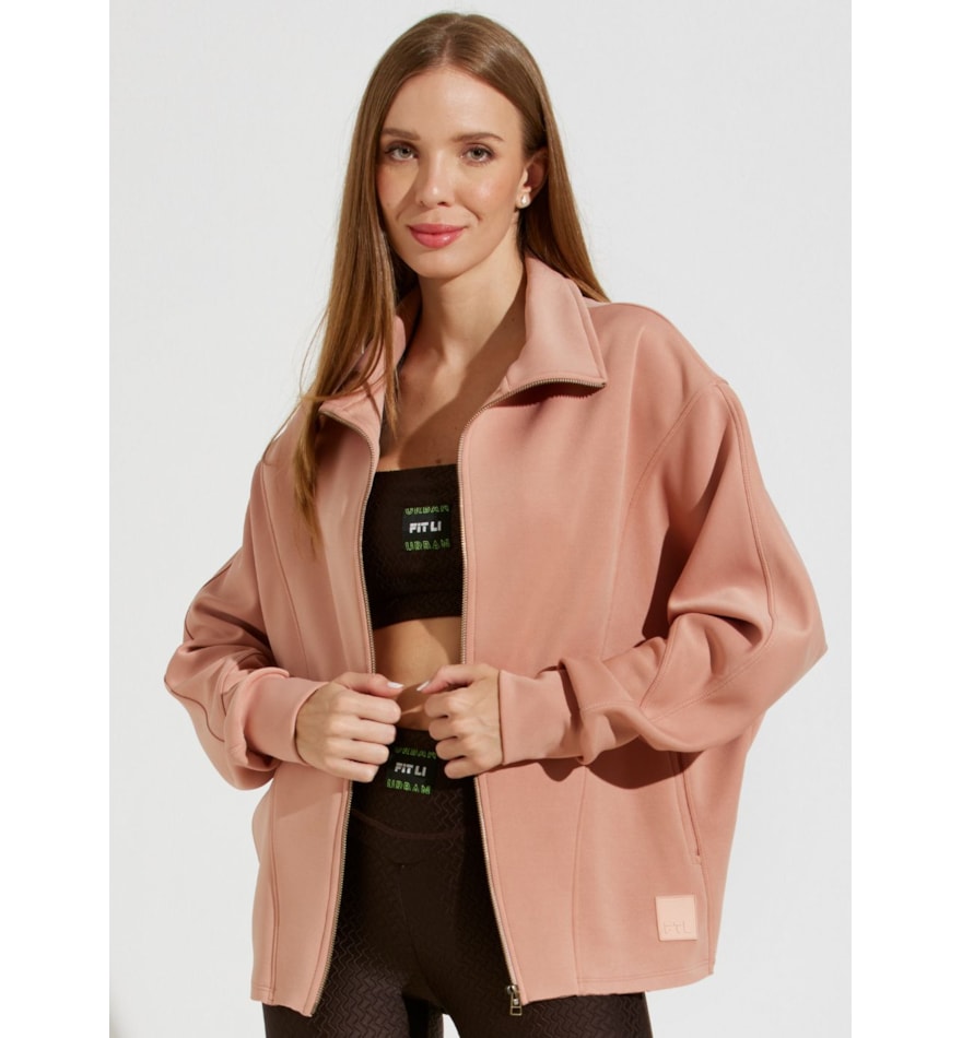 CASACO OVERSIZED NOTRE DAME ROSA CLARO