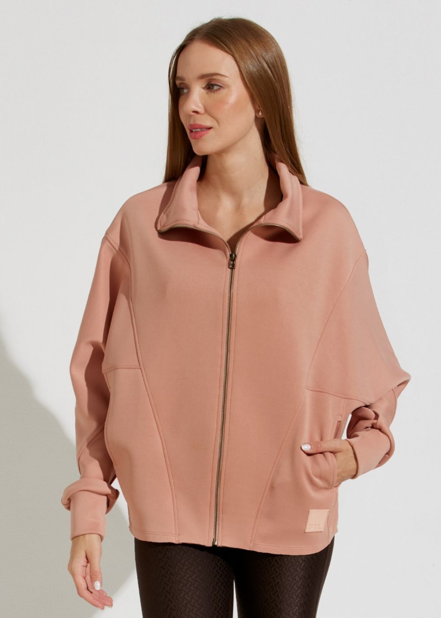 CASACO OVERSIZED NOTRE DAME ROSA CLARO