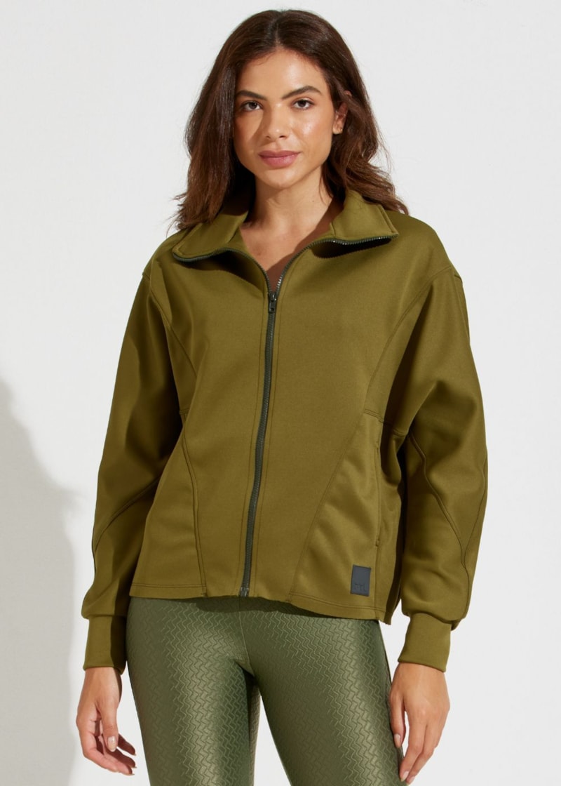 CASACO OVERSIZED NOTRE DAME VERDE MILITAR
