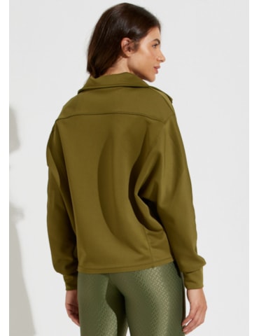 CASACO OVERSIZED NOTRE DAME VERDE MILITAR