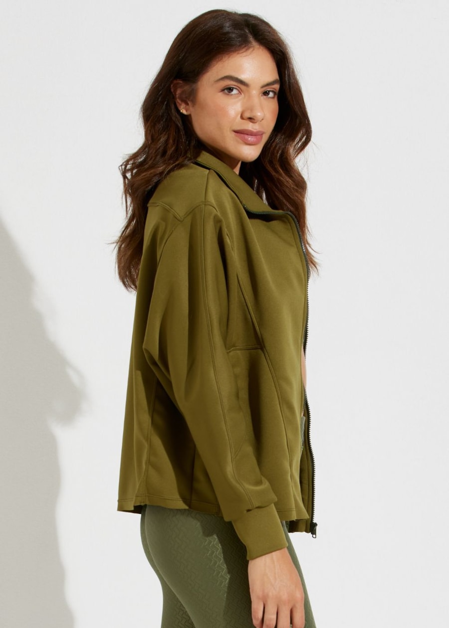 CASACO OVERSIZED NOTRE DAME VERDE MILITAR