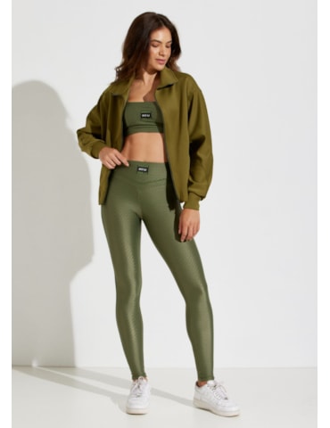 CASACO OVERSIZED NOTRE DAME VERDE MILITAR