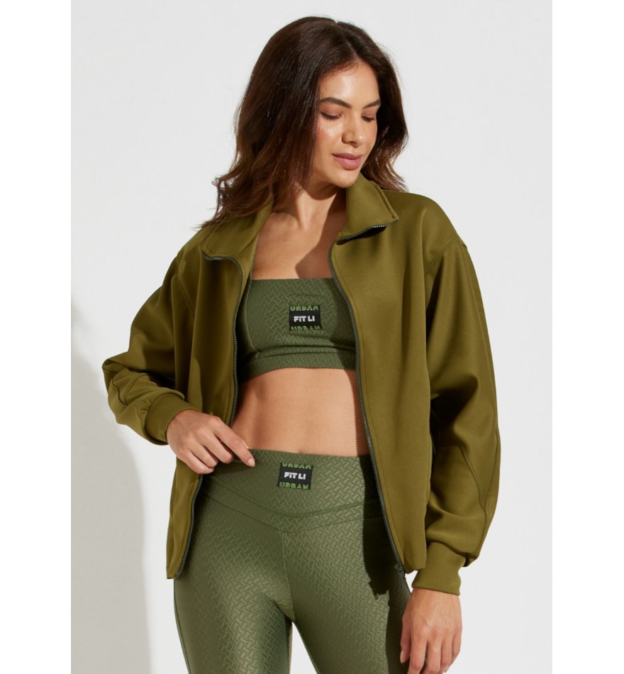 CASACO OVERSIZED NOTRE DAME VERDE MILITAR