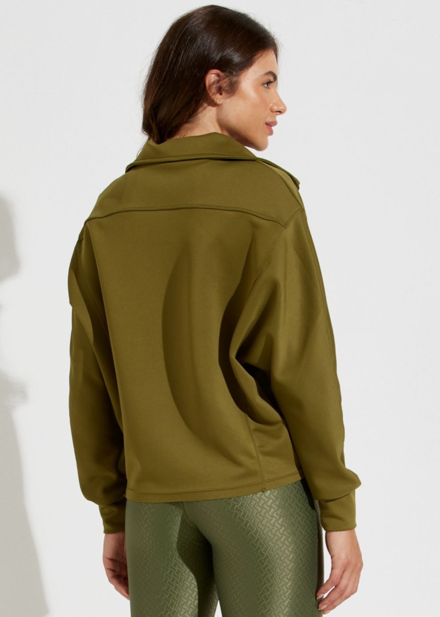 CASACO OVERSIZED NOTRE DAME VERDE MILITAR