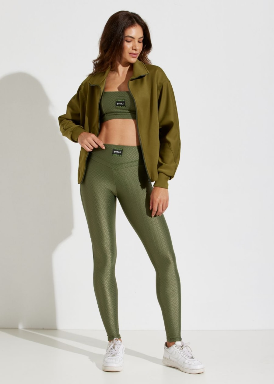 CASACO OVERSIZED NOTRE DAME VERDE MILITAR