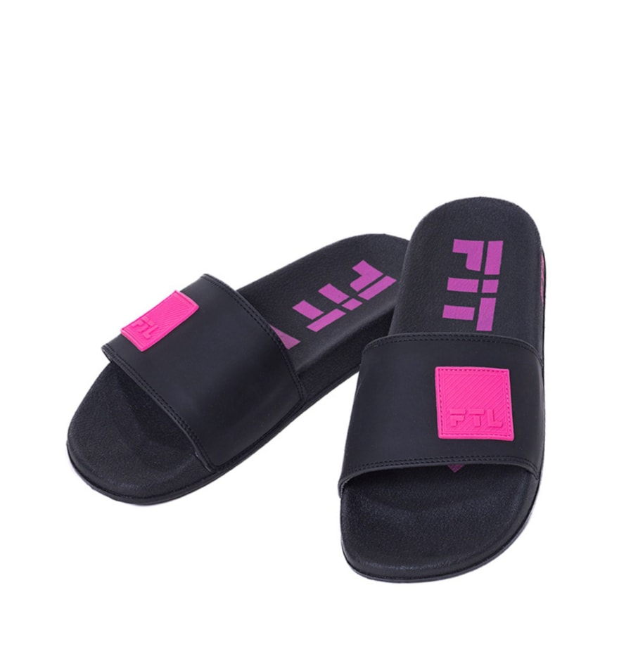 CHINELO SLIDE FIT LI PRETO