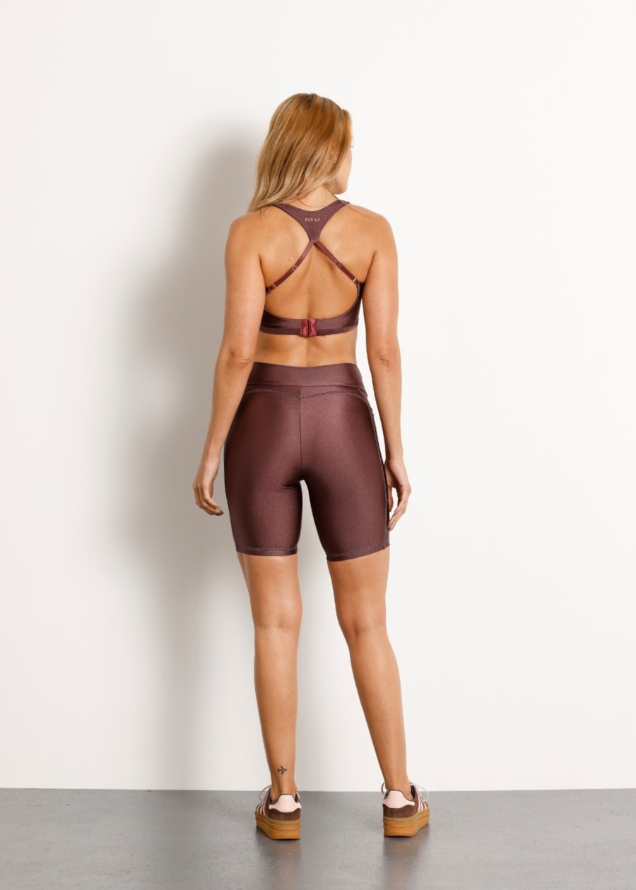 CICLISTA COM BOLSOS PACE TRL MARROM