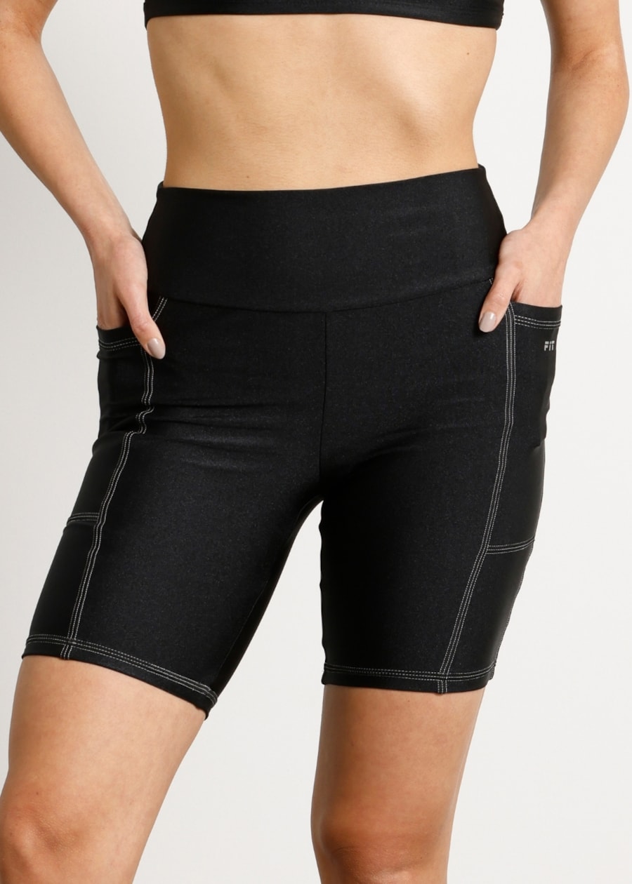 CICLISTA COM BOLSOS PACE TRL PRETO