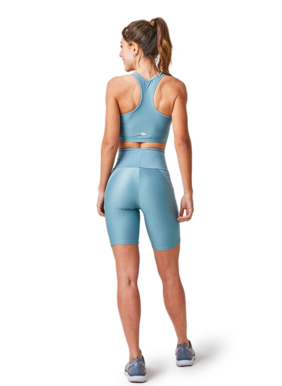 CICLISTA SERENA AZUL ANTIGO