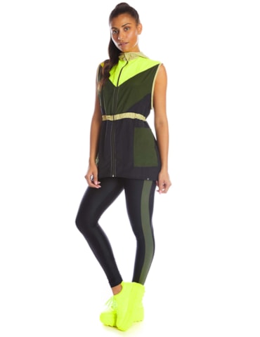 COLETE ESTELAR PRETO / VERDE MUSGO COLETE ESTELAR PRETO / VERDE MUSGO