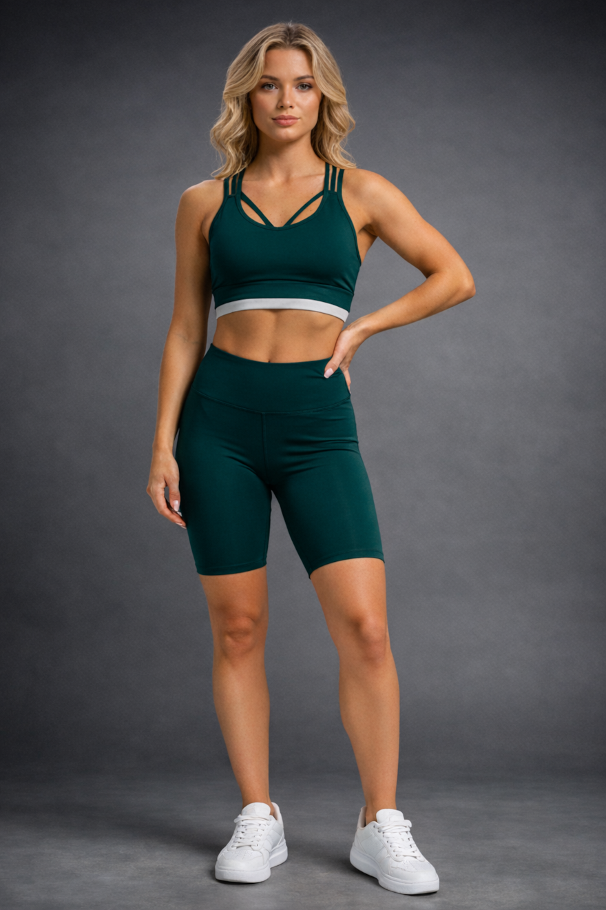 CONJUNTO SOLTA O CORPO VERDE PETRÓLEO CONJUNTO SOLTA O CORPO VERDE PETRÓLEO