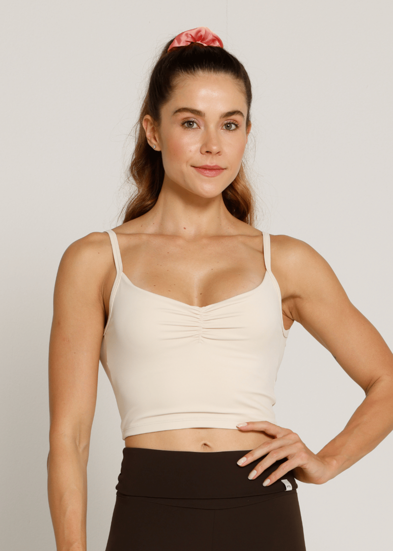 CROPPED REGULÁVEL PLAYLIST OFF WHITE