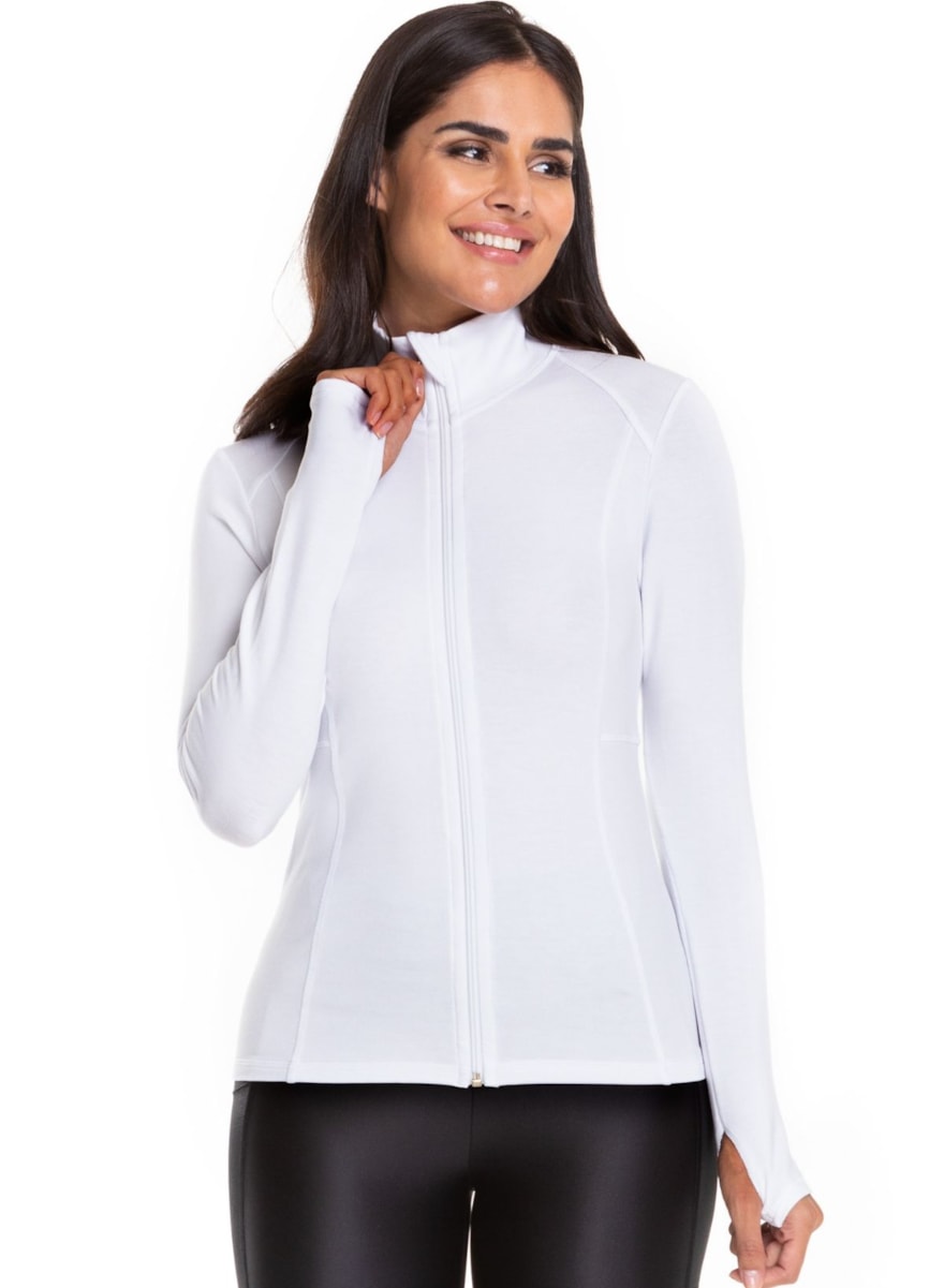 JAQUETA COM BOLSO RESPECT BRANCO JAQUETA COM BOLSO RESPECT BRANCO