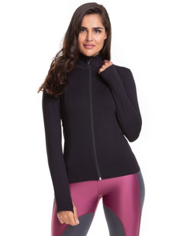 JAQUETA COM BOLSO RESPECT PRETO JAQUETA COM BOLSO RESPECT PRETO