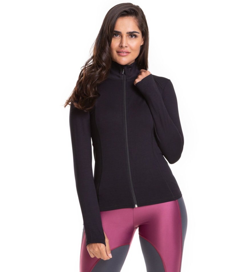 JAQUETA COM BOLSO RESPECT PRETO JAQUETA COM BOLSO RESPECT PRETO