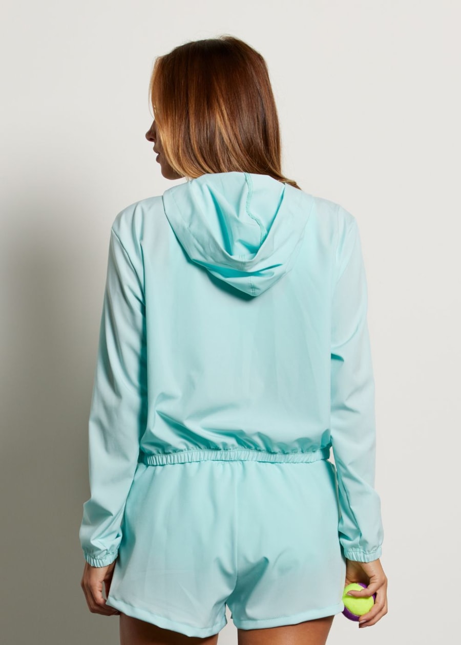 JAQUETA COM CAPUZ RUN AZUL