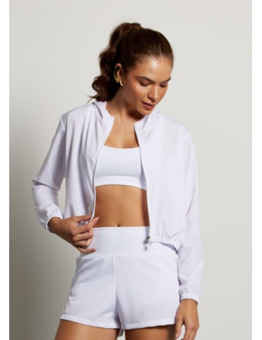 JAQUETA COM CAPUZ RUN BRANCO