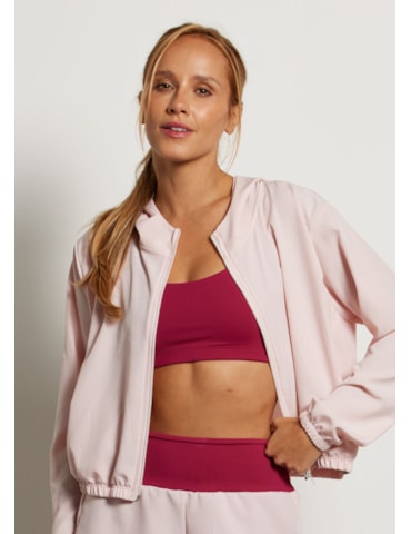 JAQUETA COM CAPUZ RUN ROSA