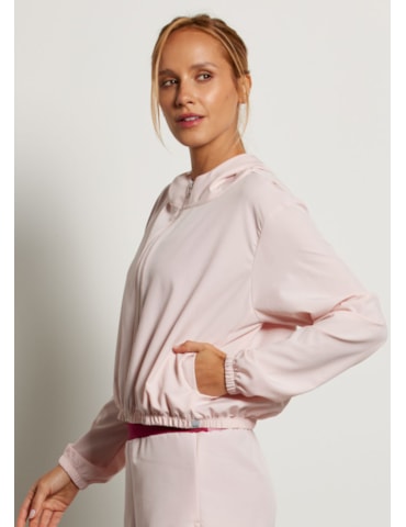 JAQUETA COM CAPUZ RUN ROSA